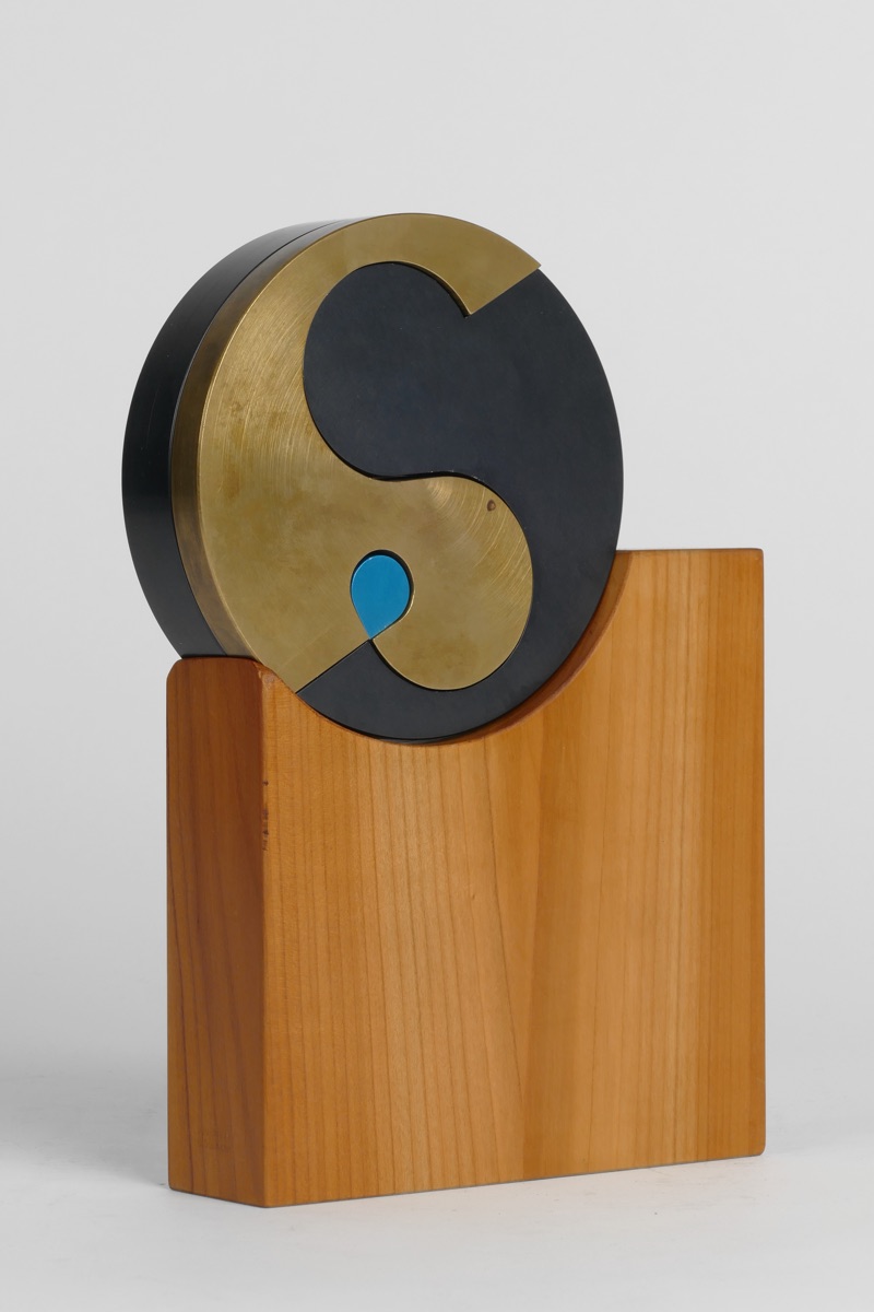 «S-Scheibe, 3 x 3 verhängt», 1969 (Alu, Messing, WG 69 – 607 M)